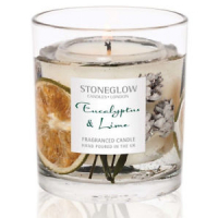 StoneGlow 'Eucalyptus & Lime' Kerze aus Gel