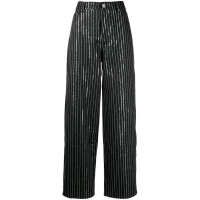 Rotate Birger Christensen 'Sequinned Striped' Jeans für Damen