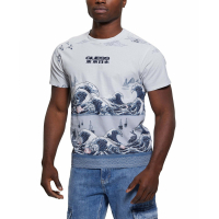 Guess T-shirt 'Pacific Waves Graphic' pour Hommes