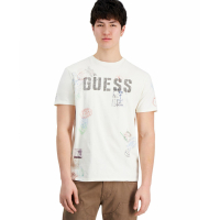 Guess T-shirt 'World Stamps Logo Graphic' pour Hommes