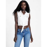 Guess Crop Top 'Olicia Tie-Front' pour Femmes