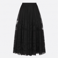 Christian Dior Women's 'Allover Butterfly Motif' Midi Skirt