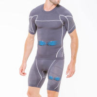 Skin Up Men's 'Sculptive' T-Shirt + Compression running Shorts - 2 Pieces