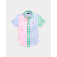 Ralph Lauren 'Gingham Oxford Fun' Kurzärmeliges Hemd für Kleiner Jungen