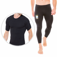 Skin Up Men's 'Slimming' T-shirt & Leggings - 2 Pieces