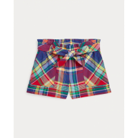 Ralph Lauren 'Madras Pull-On' Shorts für Kleine Mädchen