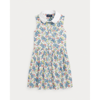 Ralph Lauren 'Floral Oxford' Hemdkleid für Kleine Mädchen