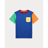 Ralph Lauren Big Boy's 'Color-Blocked Pocket' T-Shirt