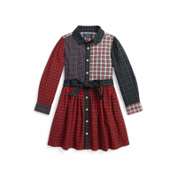 Polo Ralph Lauren Kids Robe chemise 'Plaid Fun' pour Bambins & petites filles