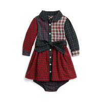 Polo Ralph Lauren Kids Baby Girl's 'Plaid Fun' Dress & Bloomer Set