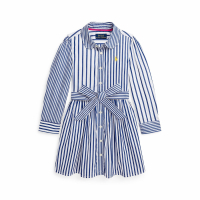 Polo Ralph Lauren Kids 'Striped Fun' Hemdkleid für kleinkind & kleine Mädchen