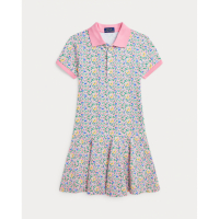 Ralph Lauren 'Floral Stretch' Polo-Kleid für große Mädchen