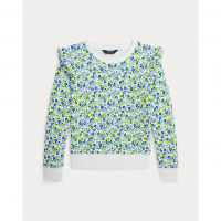 Ralph Lauren Big Girl's 'Floral Ruffled' Sweatshirt