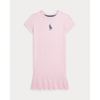 Ralph Lauren 'Big Pony Pleated' T-Shirt-Kleid für große Mädchen
