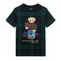 Polo Ralph Lauren Kids Toddler & Little Boy's 'Polo Bear Plaid' T-Shirt