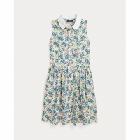 Ralph Lauren 'Floral Oxford' Hemdkleid für große Mädchen