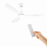 Innovagoods LED Ceiling Fan with 3 ABS Blades Flaled InnovaGoods White 36 W