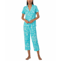 LAUREN Ralph Lauren Women's 'Capri' Top & Pajama Trousers Set