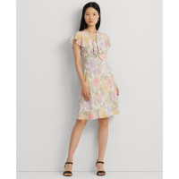 LAUREN Ralph Lauren 'Floral Bubble' Kleid mit kurzem Ärmeln für Damen