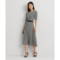 LAUREN Ralph Lauren 'Striped Stretch' Midi Kleid für Damen