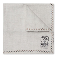 Brunello Cucinelli 'Contrast-Stitching' Taschentuch für Herren