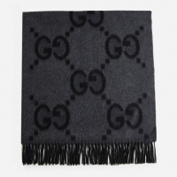 Gucci Men's 'GG Motif' Wool Scarf