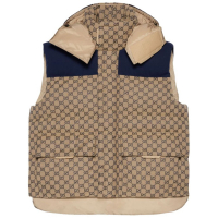Gucci Gilet 'Gg Supreme Hooded' pour Hommes