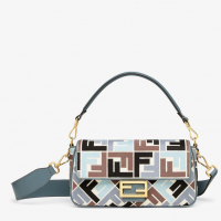 Fendi 'FF Embroidered' Baguette Tasche für Damen