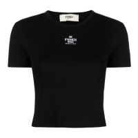 Fendi 'Logo-Embroidered' T-Shirt für Damen