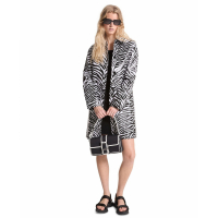 Michael Kors Women's 'Zebra-Print Balmacan' Trench Coat