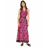 Michael Kors Women's 'Belted Floral-Print' Maxi Dress