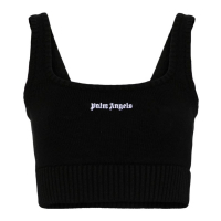 Palm Angels Women's 'Embroidered-Logo' Tank Top