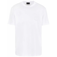 Giorgio Armani T-shirt 'Monogram-Embroidered' pour Hommes