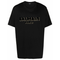 Balmain 'Flocked' T-Shirt für Herren