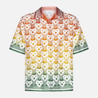 Casablanca Men's 'Heart Monogram' Short sleeve shirt