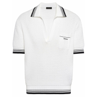 Prada Men's 'Logo-Intarsia' Polo Shirt