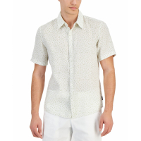 Michael Kors Men's 'Floral Ditsy-Print Button-Down' Linen Shirt