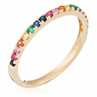 Oro Di Oro Women's 'Colorful Love' Ring