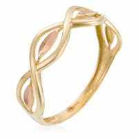 Oro Di Oro Women's 'Couronne rosée' Ring