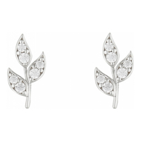 Oro Di Oro Women's 'Three petals' Earrings
