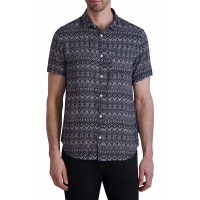 Karl Lagerfeld Paris Men's 'Trim Fit Geometric Print' Short sleeve shirt