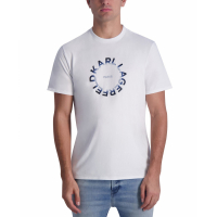 Karl Lagerfeld Paris Men's 'Flocked Circle Logo Graphic' T-Shirt