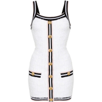 Balmain Women's 'Maze-Monogram Bouclé' Mini Dress