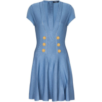 Balmain Women's '6-Button' Mini Dress