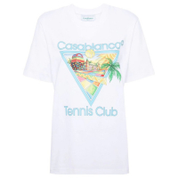 Casablanca 'Afro Cubism Tennis Club' T-Shirt für Damen