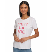 Karl Lagerfeld Paris 'C'est La Vie' T-Shirt für Damen