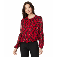 Tommy Hilfiger Women's 'Abstract Floral' Long Sleeve Blouse