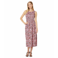 Tommy Hilfiger Women's 'Ditsy Floral Smocked Tier' Midi Dress