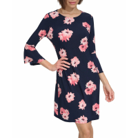 Tommy Hilfiger Women's 'Floral Bell-Sleeve' Shift Dress