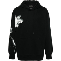 Adidas Y3 Sweatshirt à capuche  'Floral-Print Drawstring'